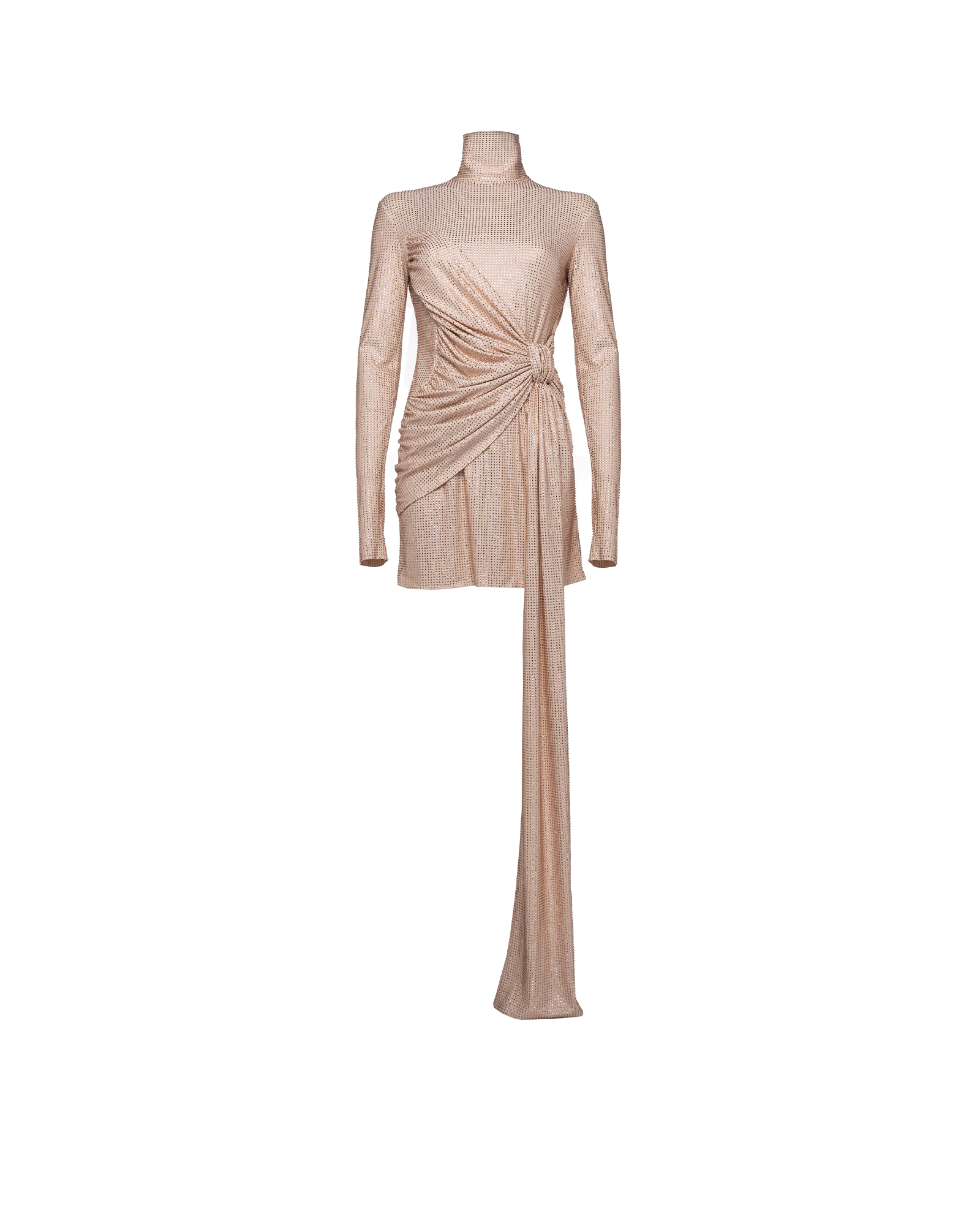 Mini Dress With Drapery On The Waist