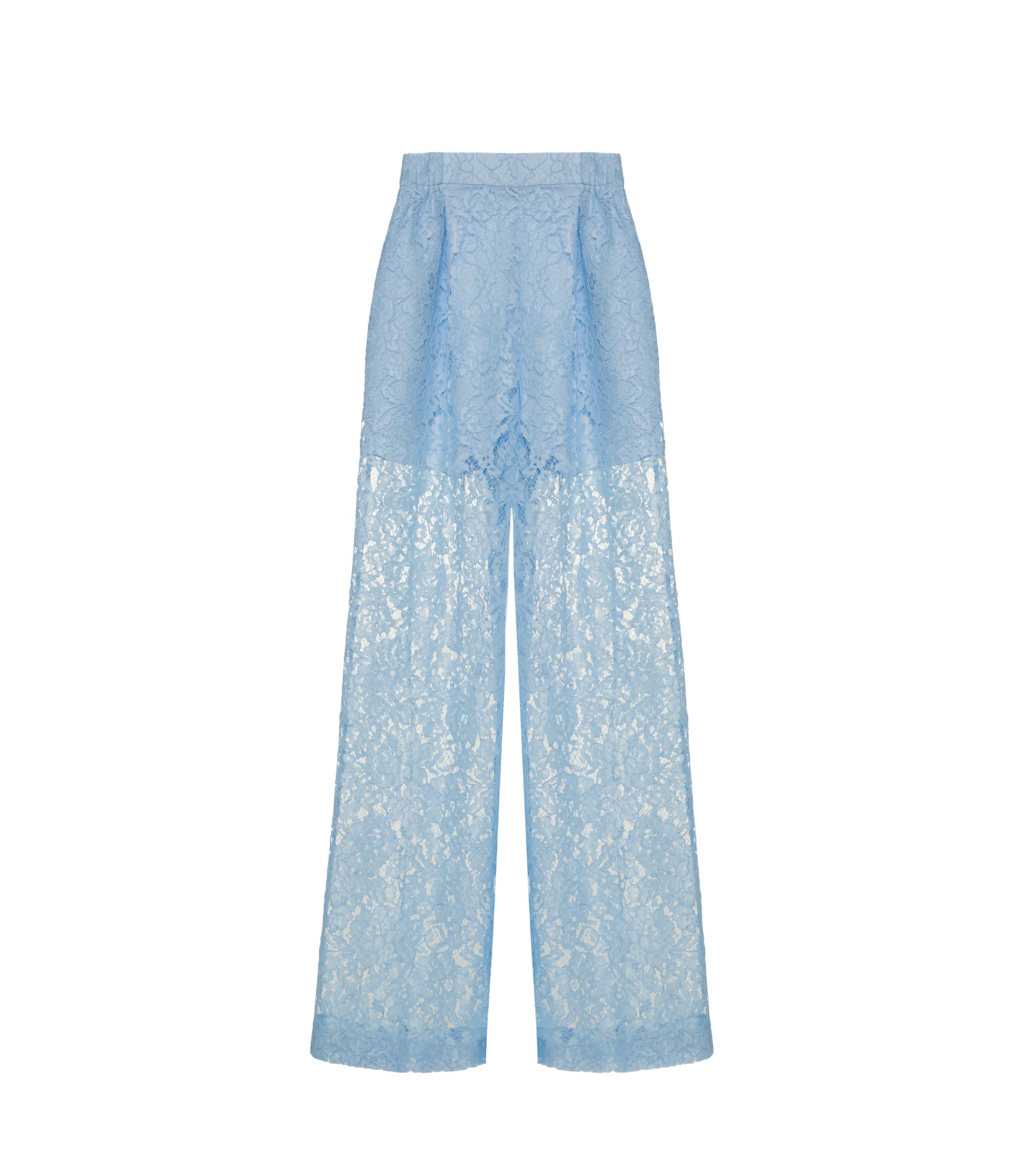 Lace Pants with Elastic Waist