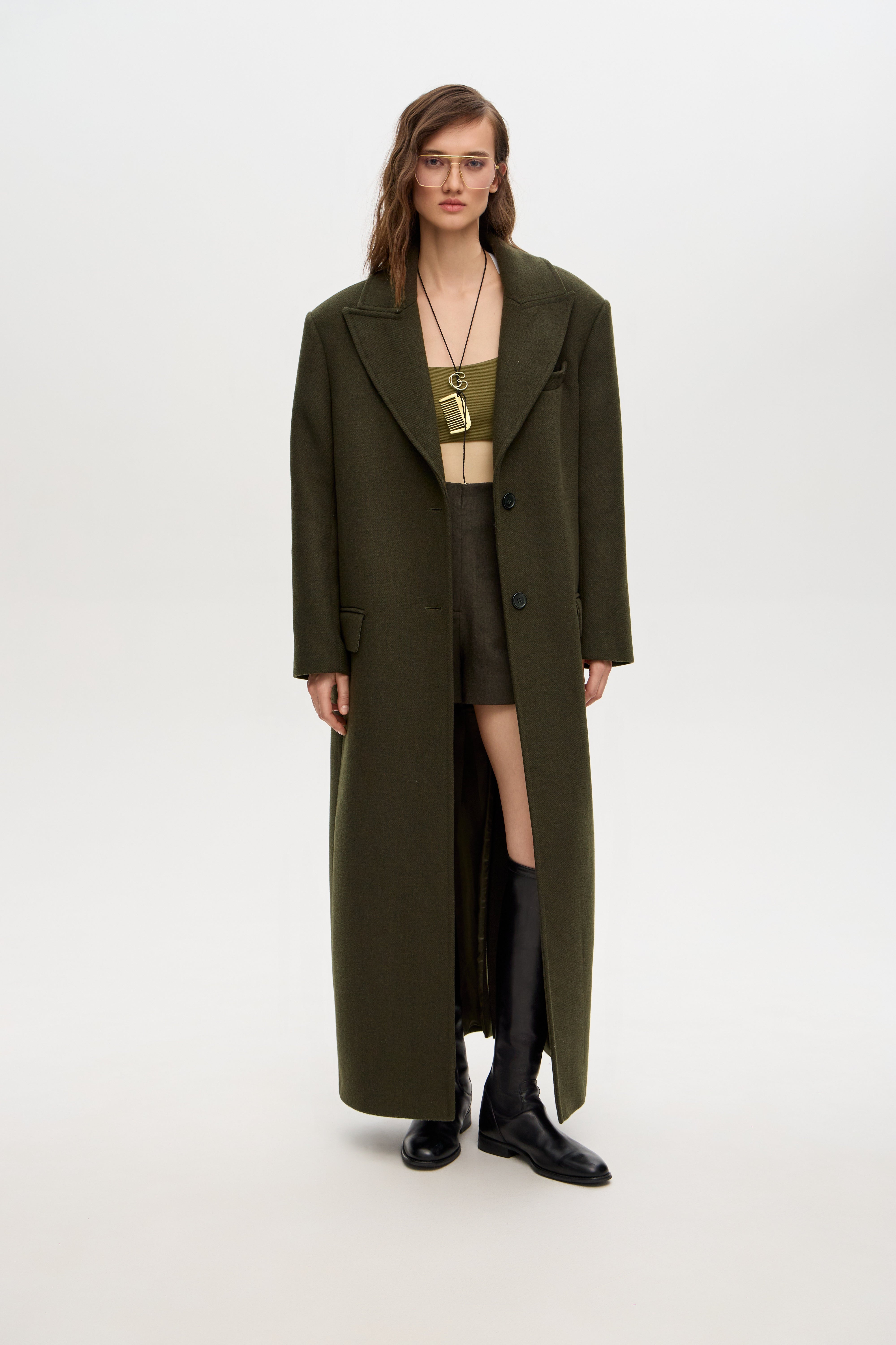 L'or ロングコート Geelong wool long coat l´or Geelong Wool Long Coat L'or