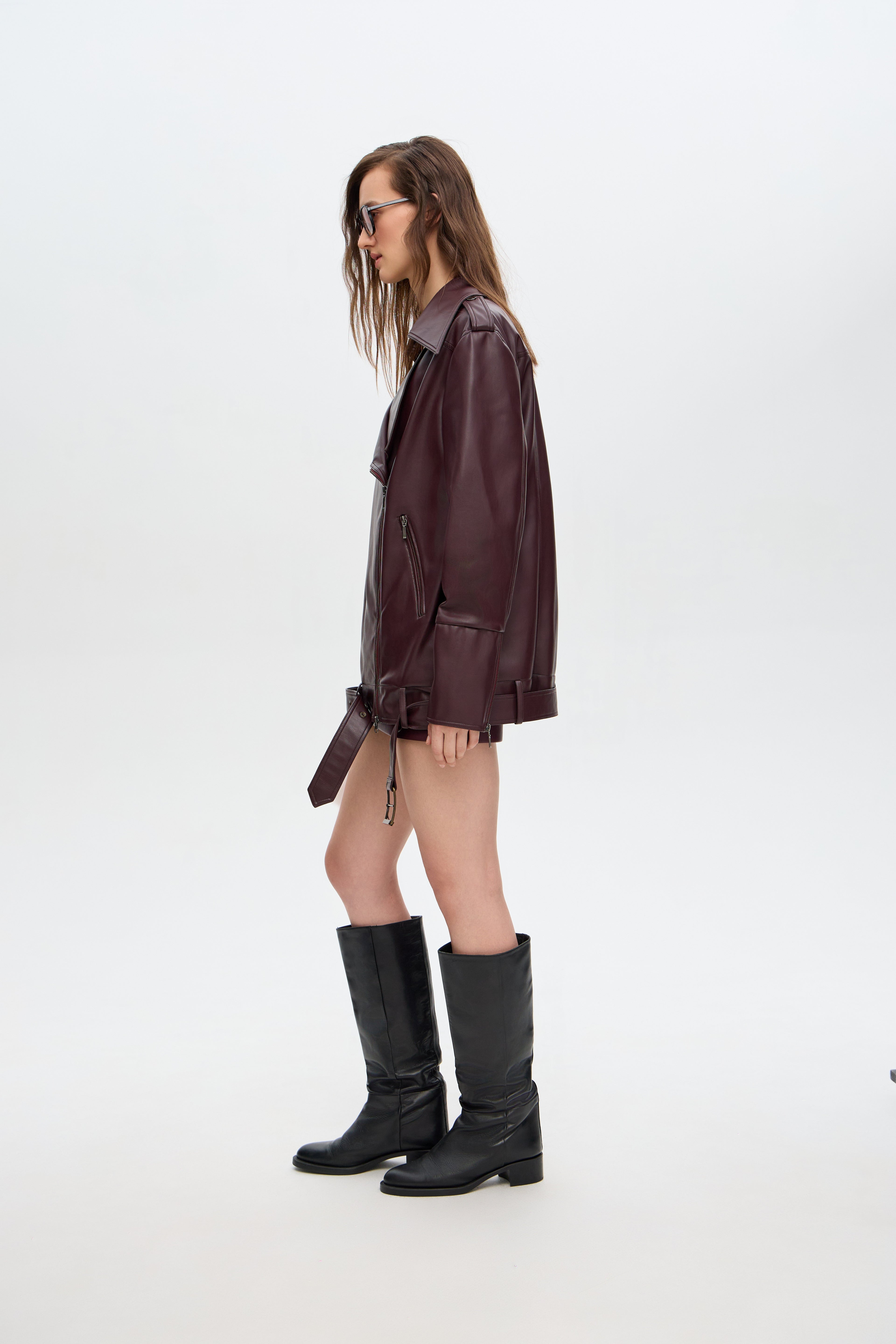 Faux leather jacket