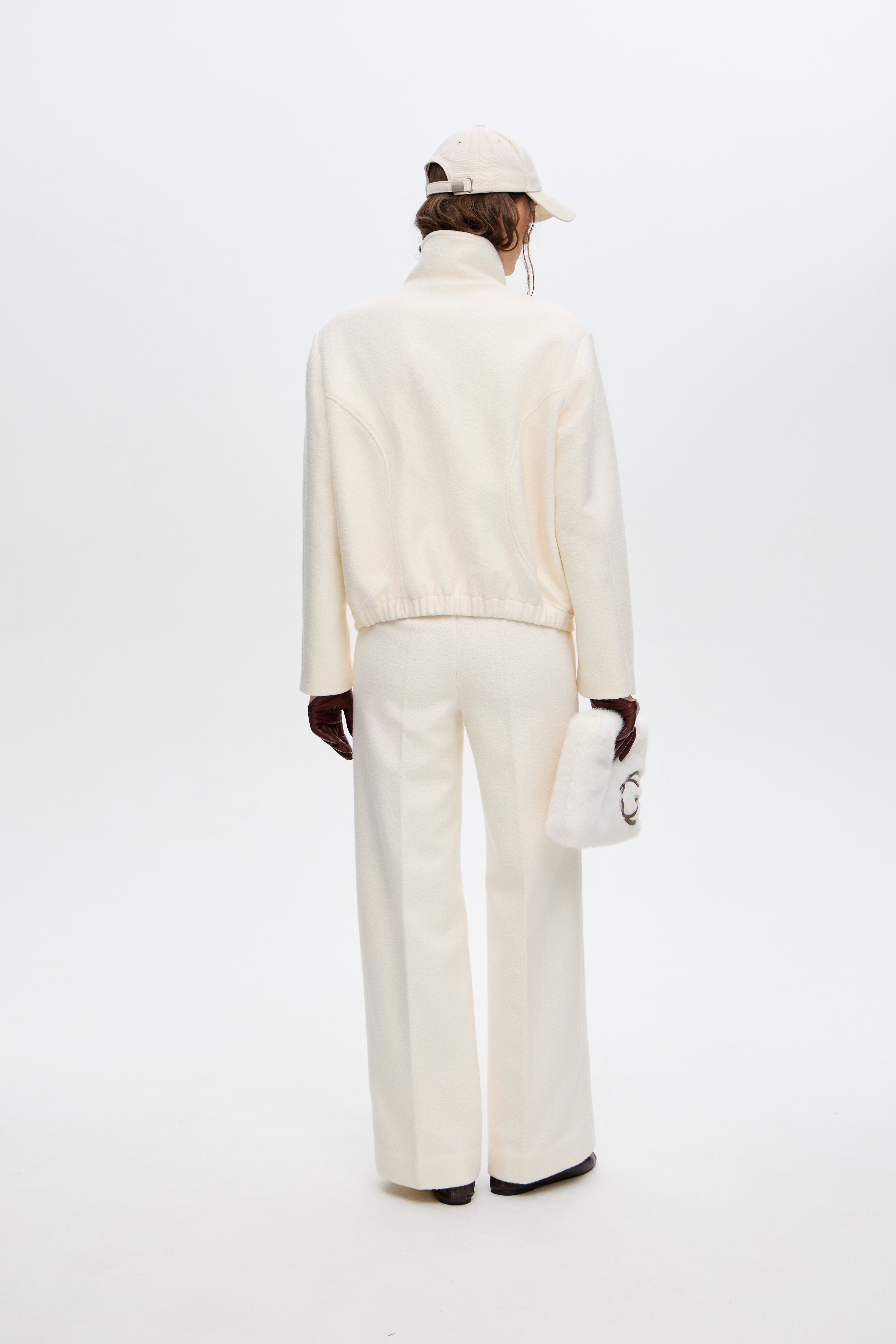 Woolen palazzo pants