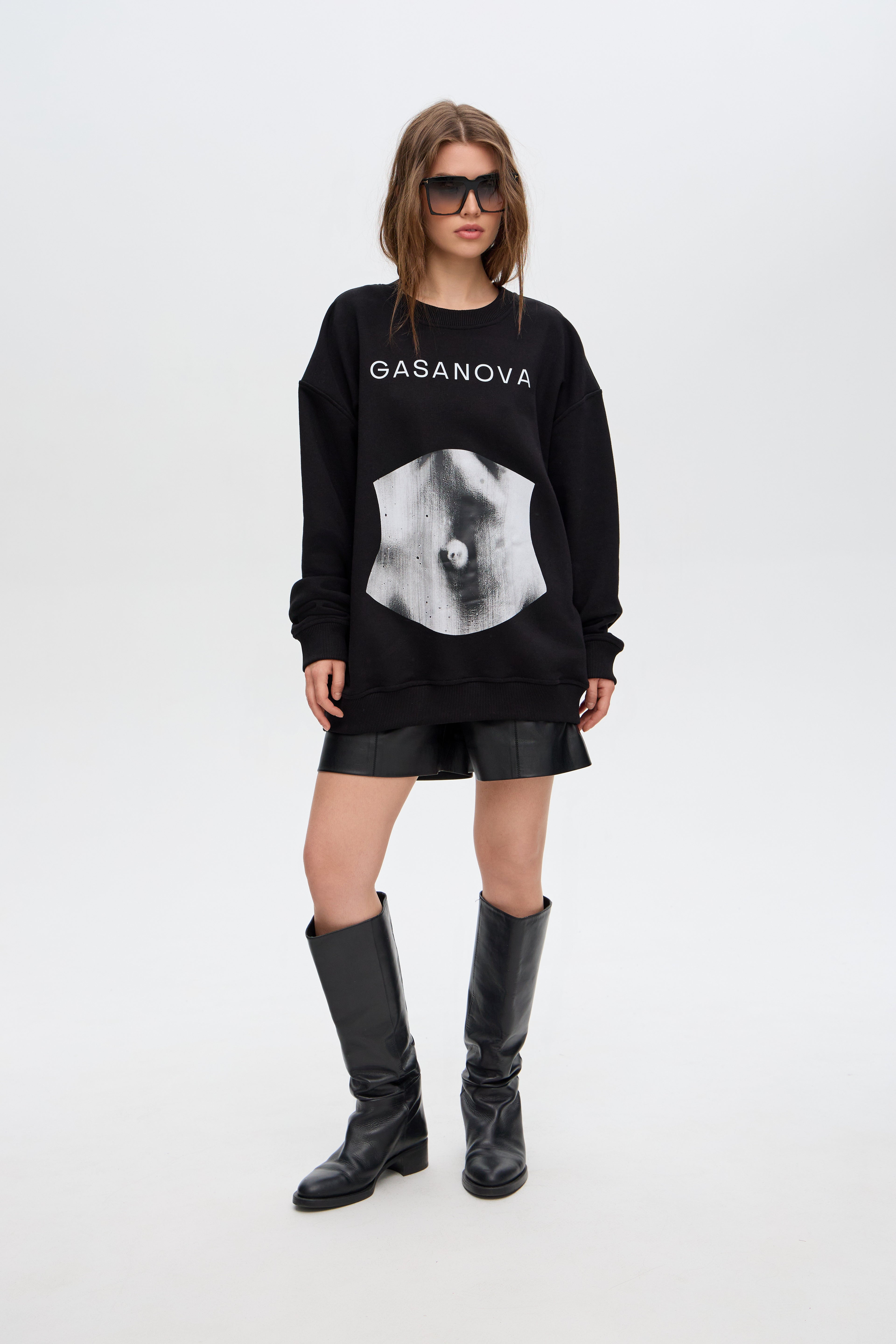 Corset printed sweatshirt 2