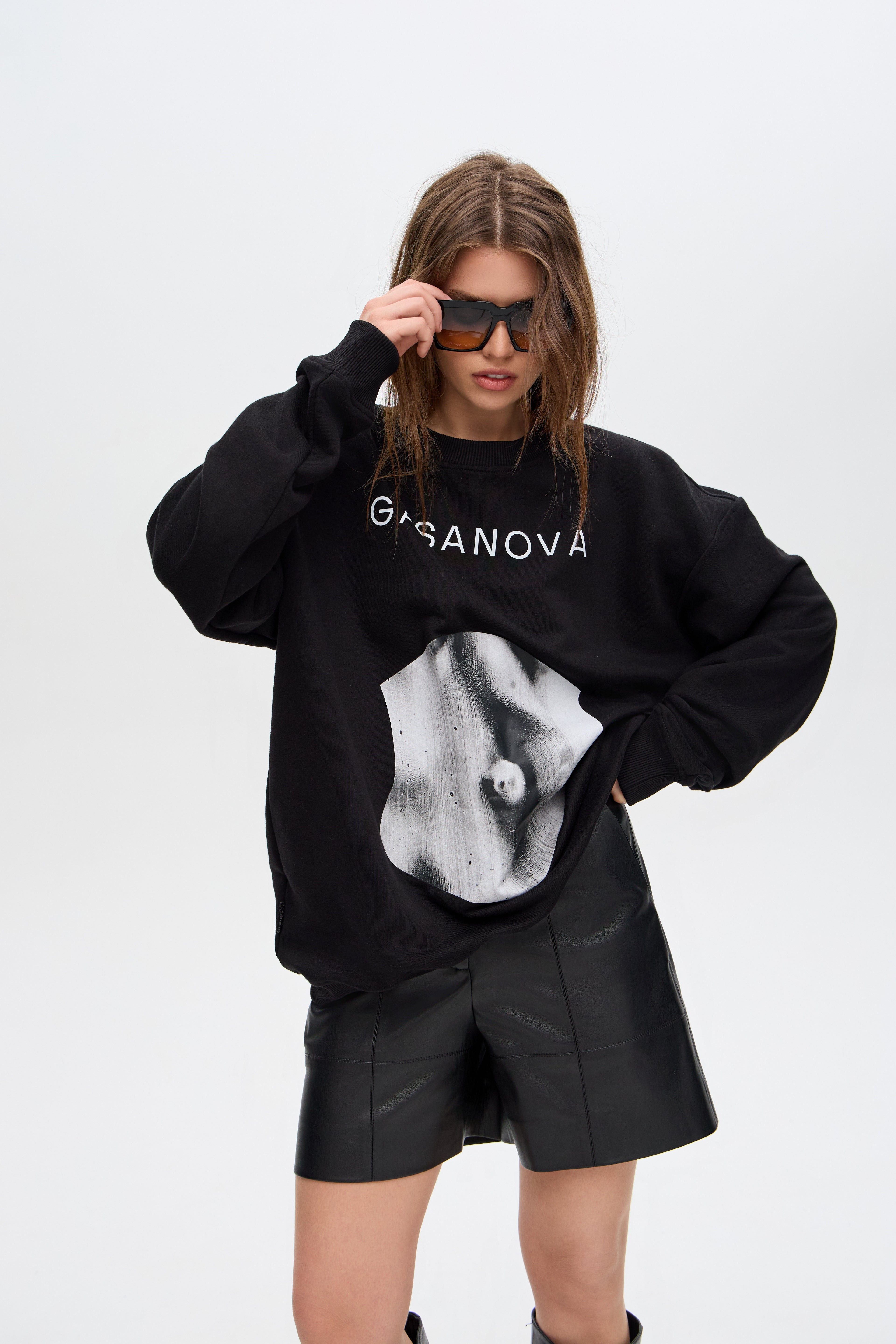 Corset printed sweatshirt 2
