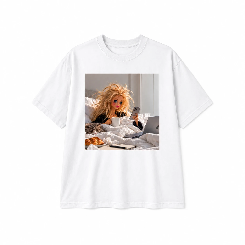 REAL VIBES T-Shirt, milk