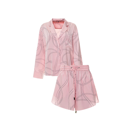 Silk G Monogram Shorts Set | GASANOVA