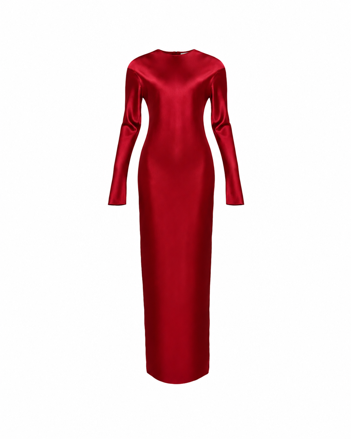 Satin Dress With Sleeves