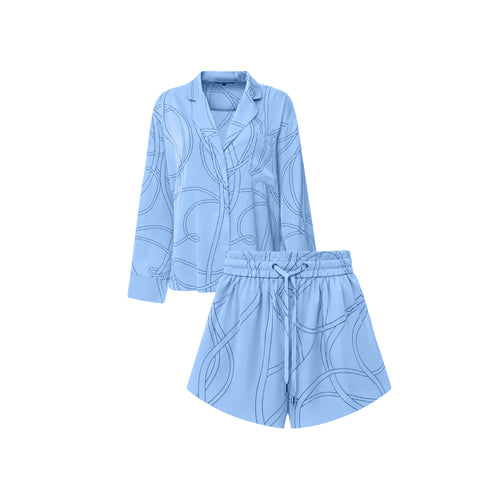 Silk G Monogram Shorts Set | GASANOVA