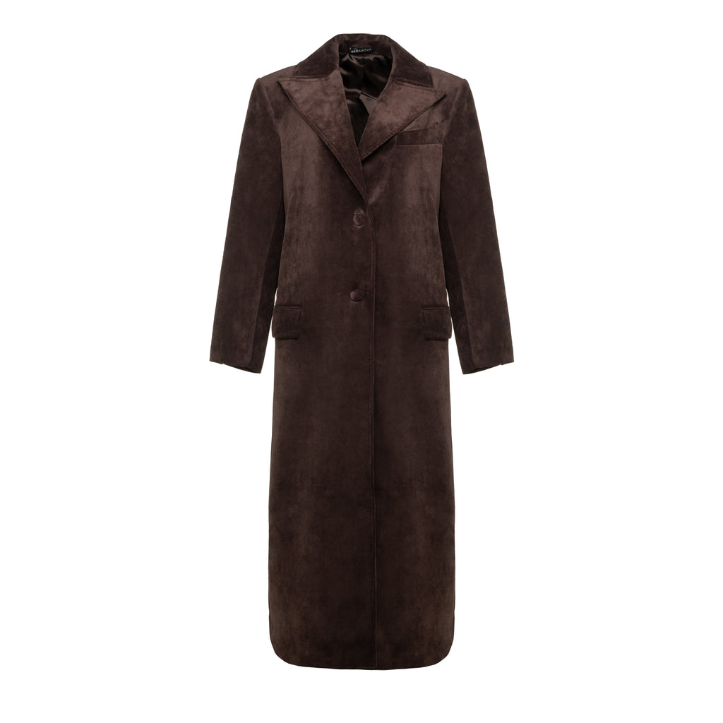 Corduroy trench coat
