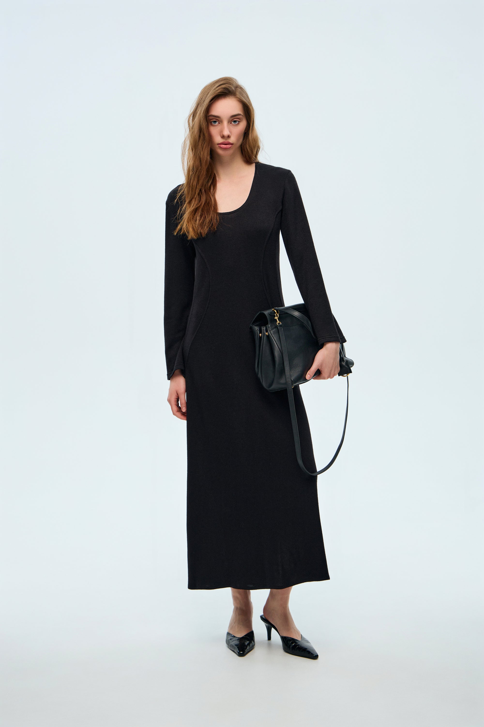 Maxi Dress with Sleeves