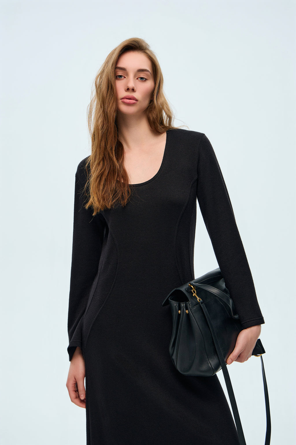 Maxi Dress with Sleeves