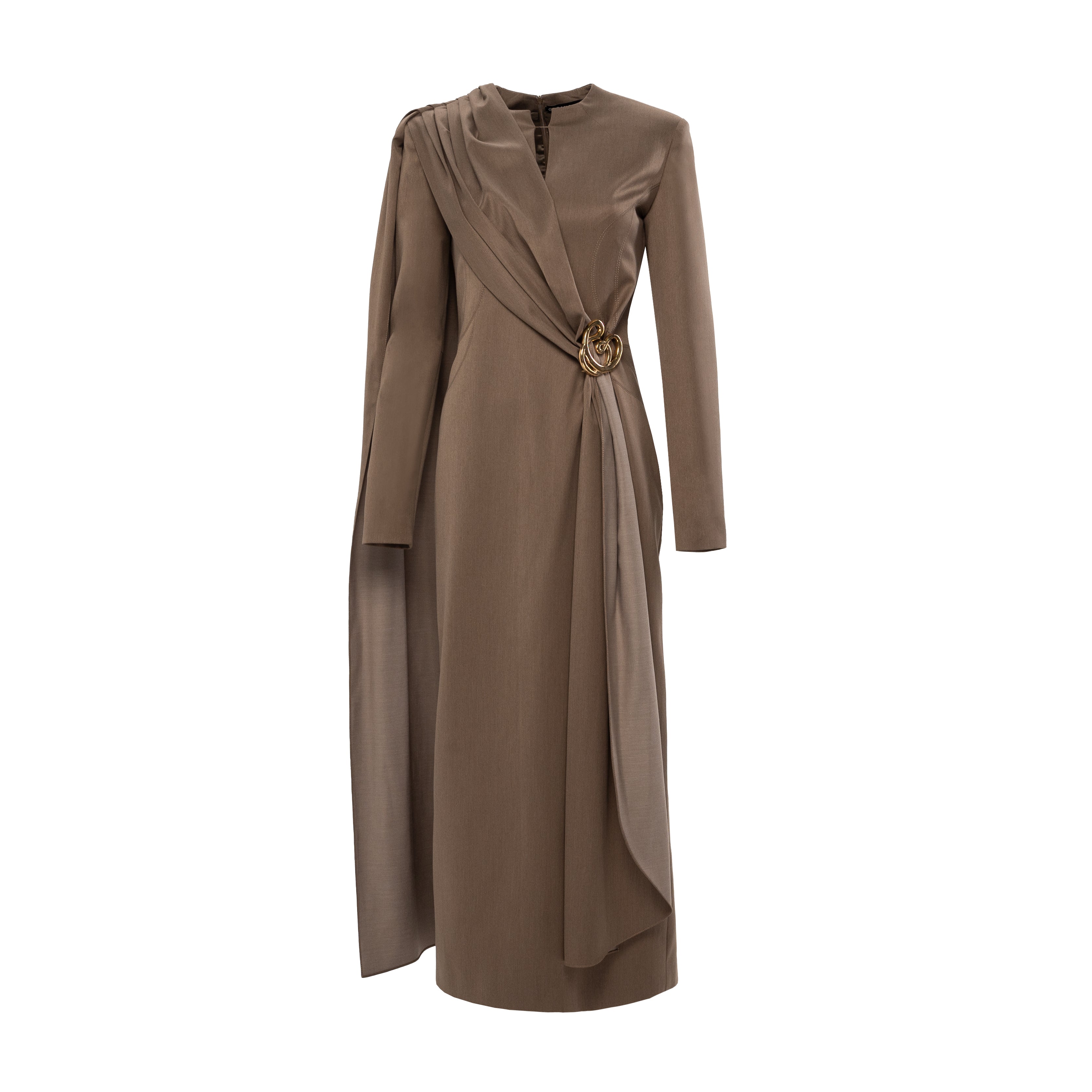 Elina caped dress