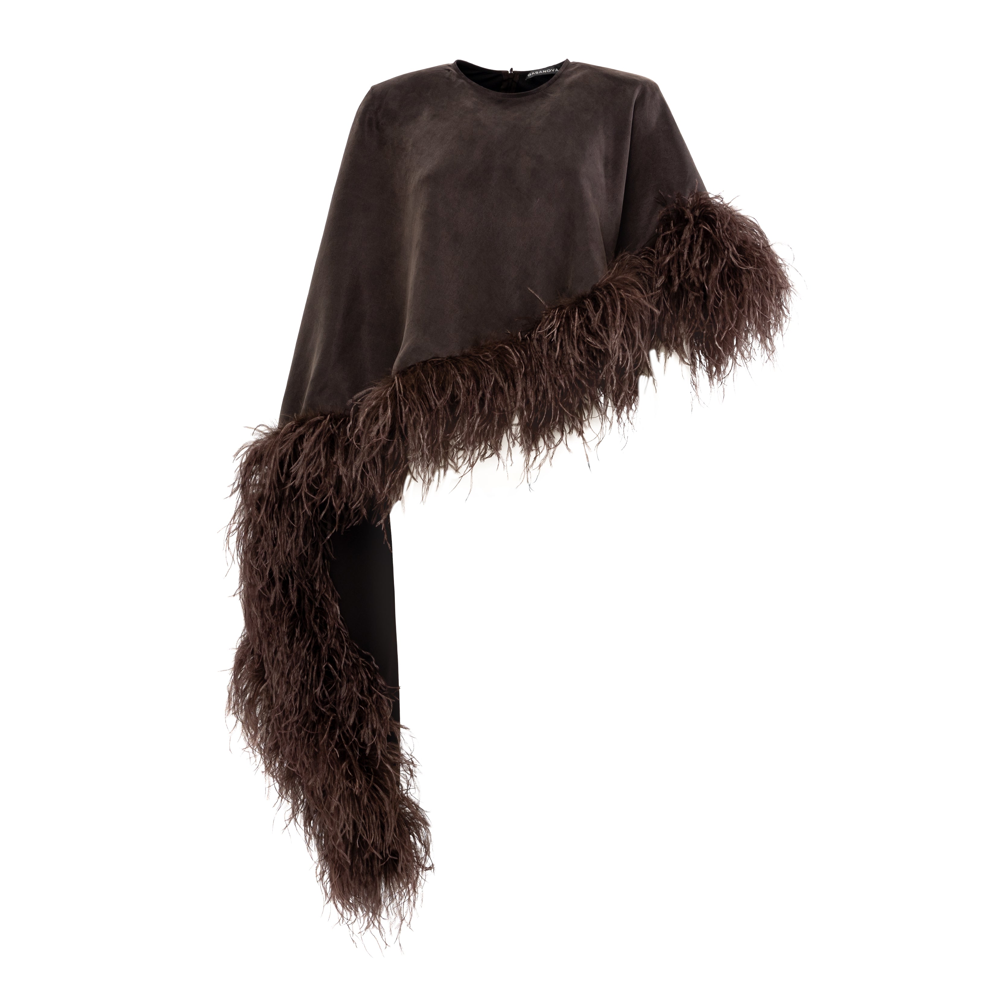 Nika feather poncho