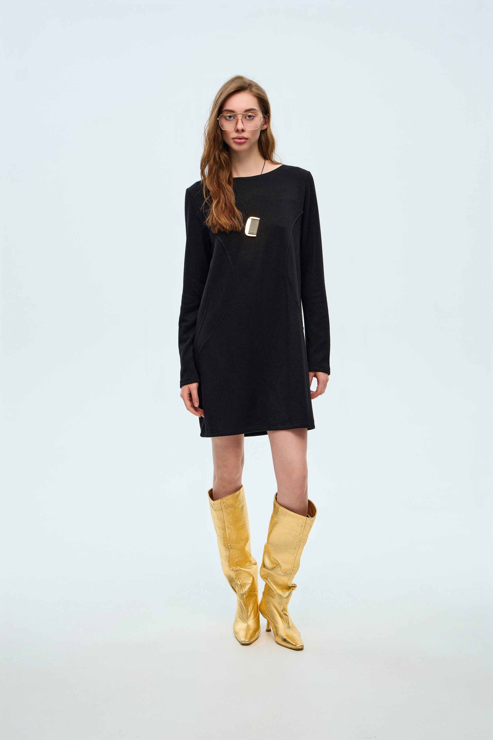 Mini Dress with Sleeves