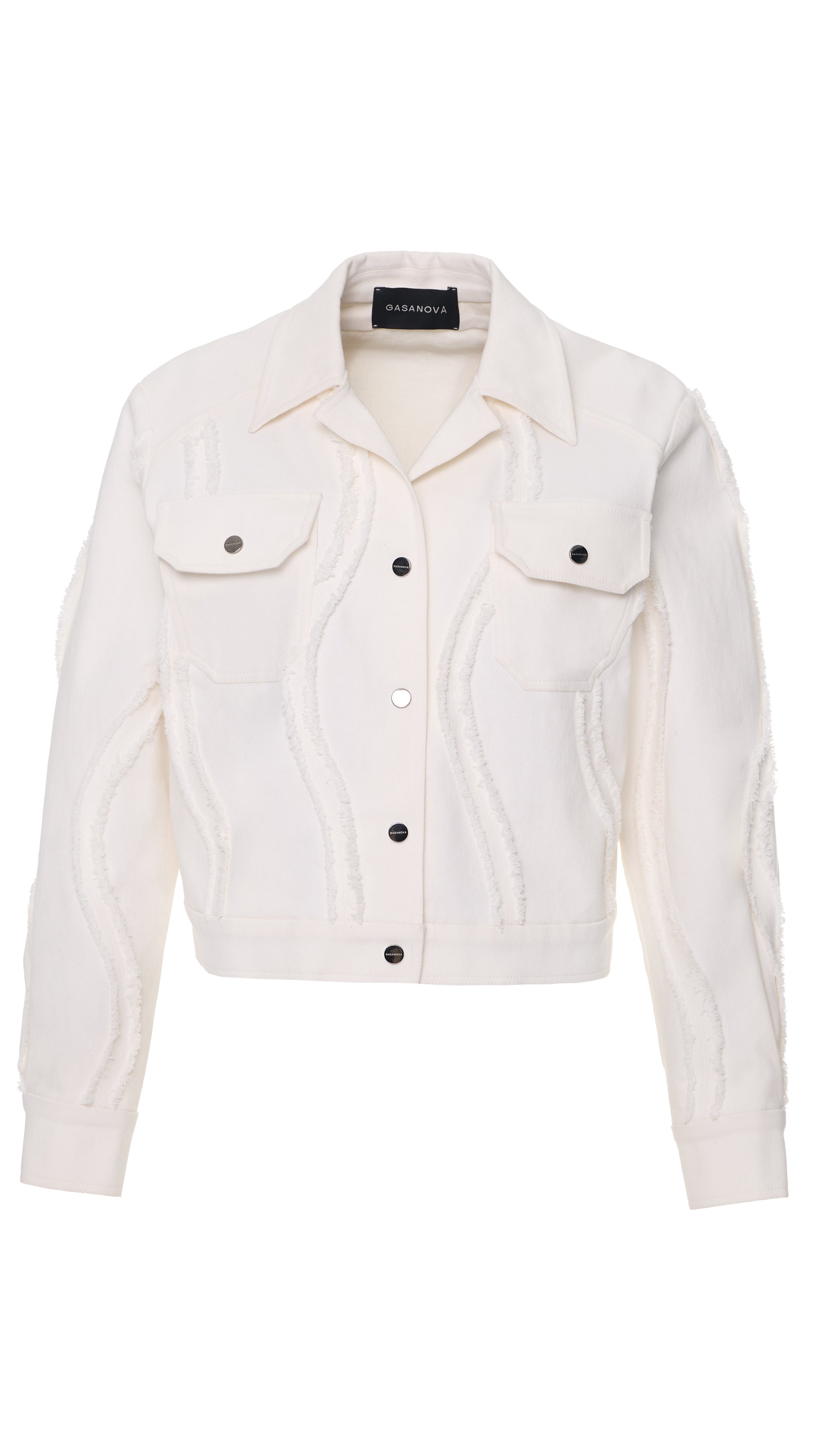 Джинсова куртка з хвилями