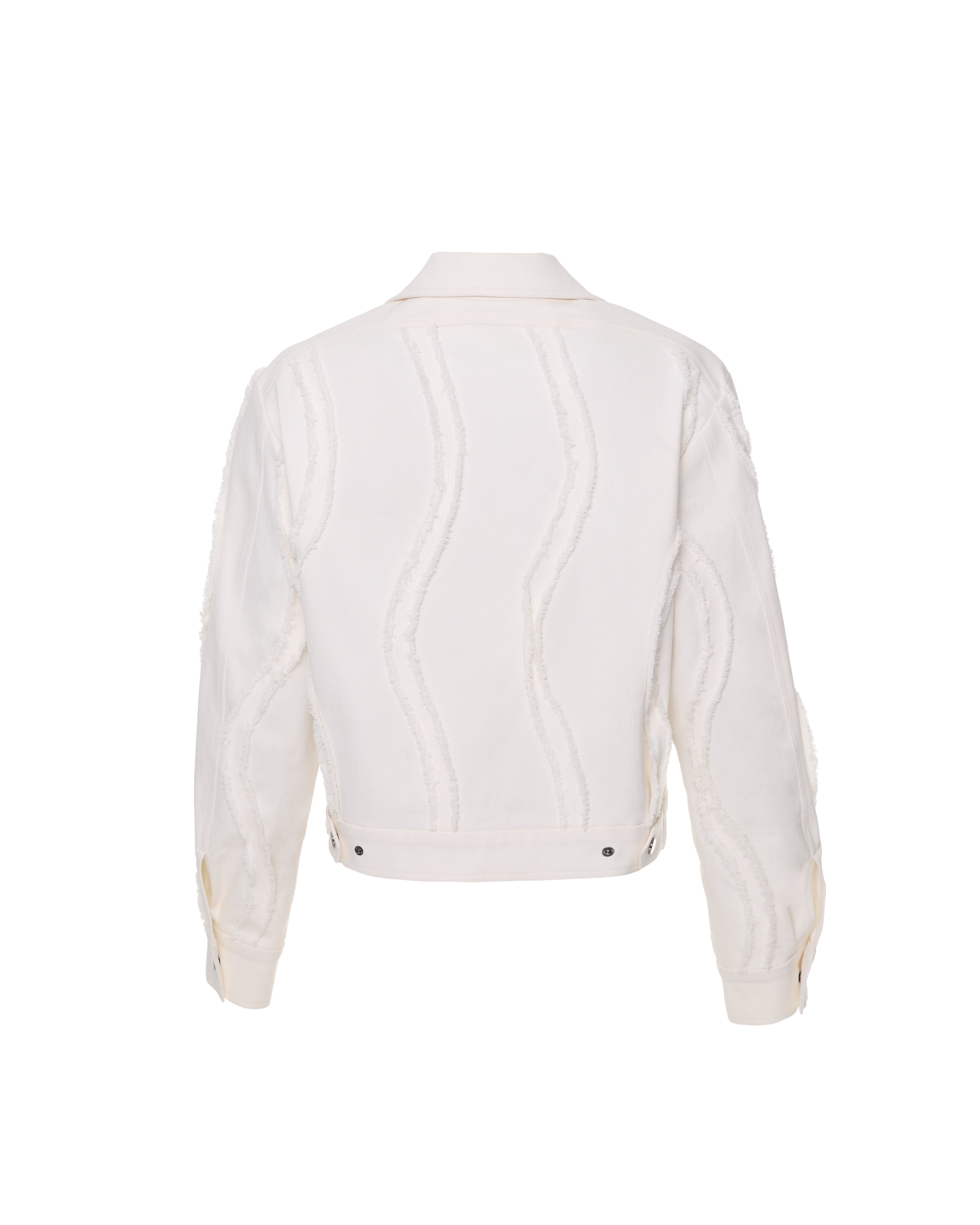 Джинсова куртка з хвилями