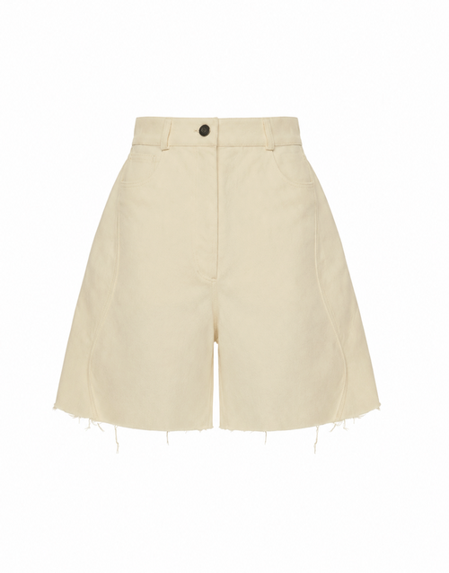 Wavy denim shorts | GASANOVA