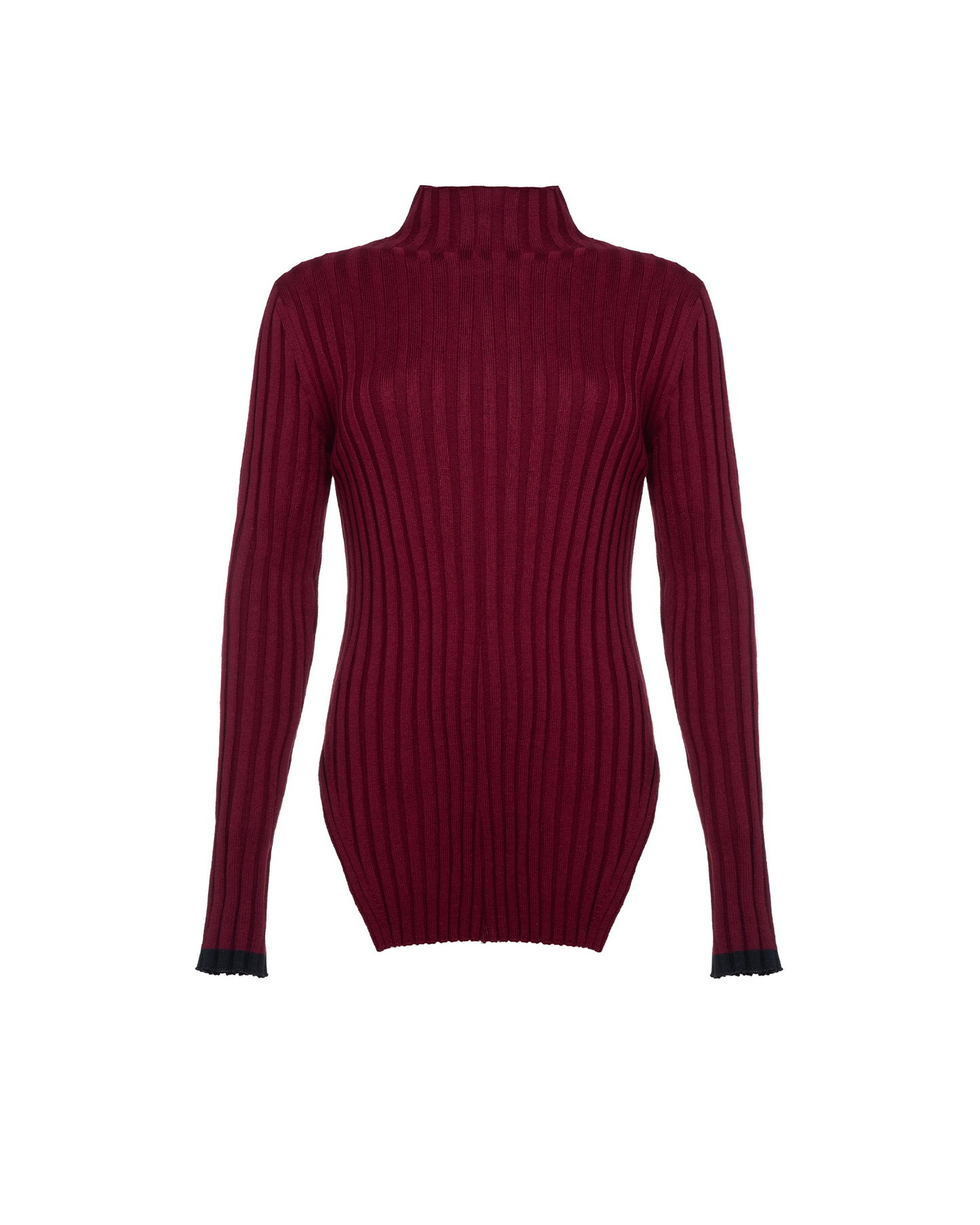 Turtleneck With Contrasting Edging