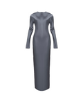 Satin Dress With Sleeves