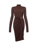 Midi Knitwear Dress G With Sleeves