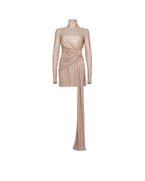 Mini Dress With Drapery On The Waist | GASANOVA