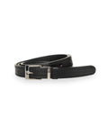 Thin Silver-tone Buckle Belt