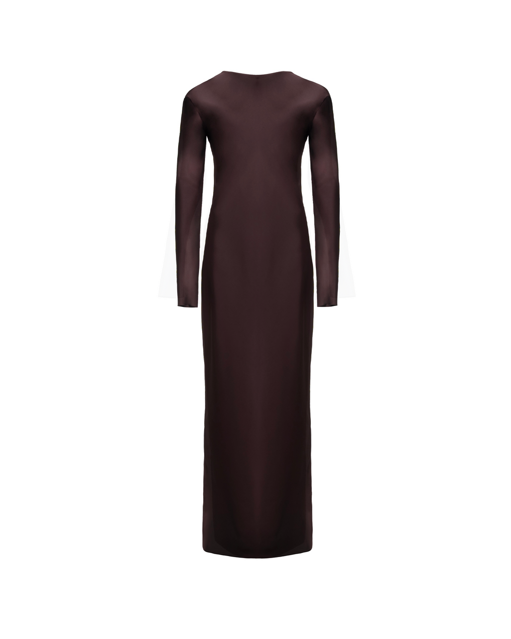 Satin Dress With Sleeves