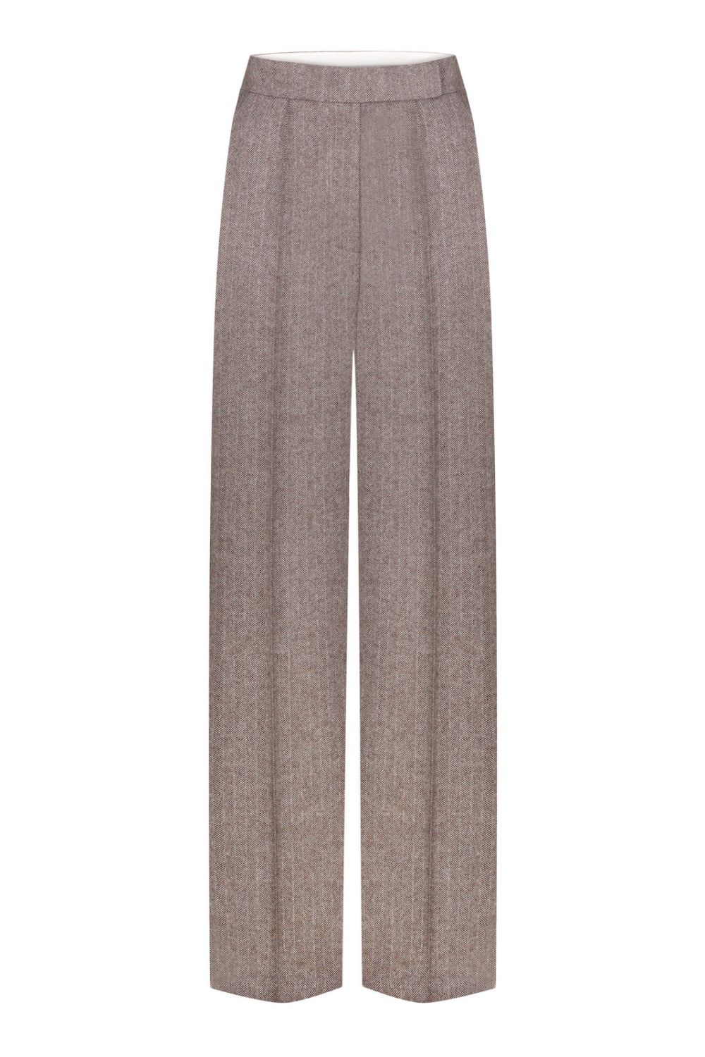 Wide Leg Wool Trousers