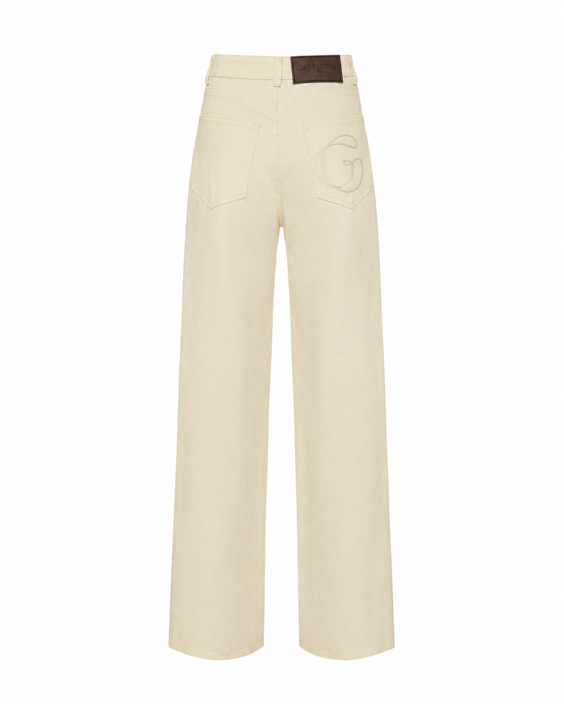 Wavy denim pants