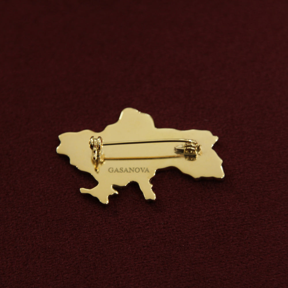 
                  
                    Brooch "Ukraine" with diamond stone
                  
                