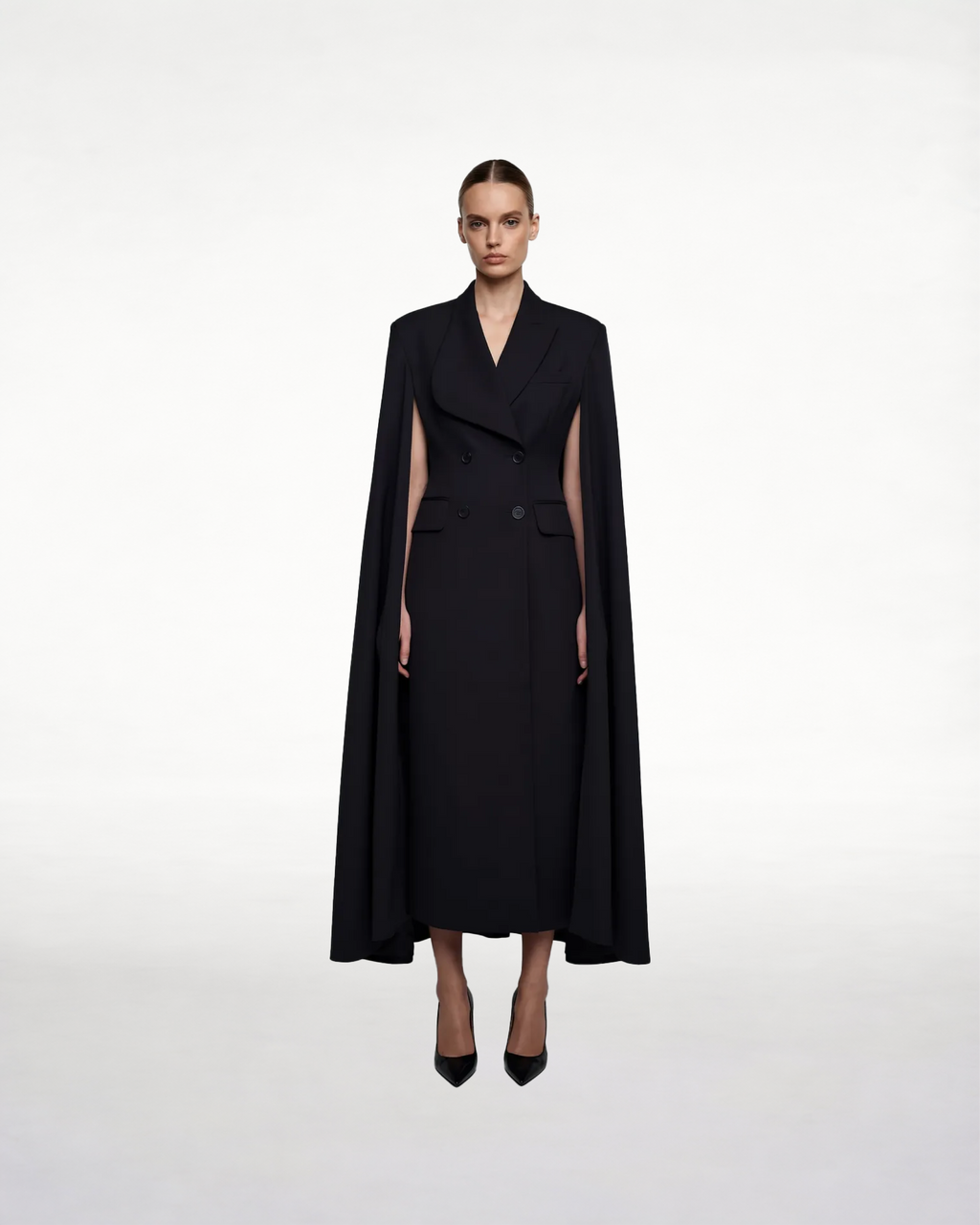 Melody caped trenchcoat