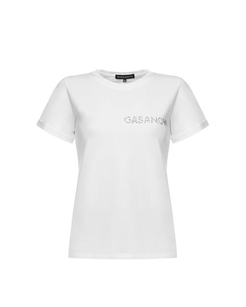 T-shirt with rhinestone embroidery GASANOVA | GASANOVA