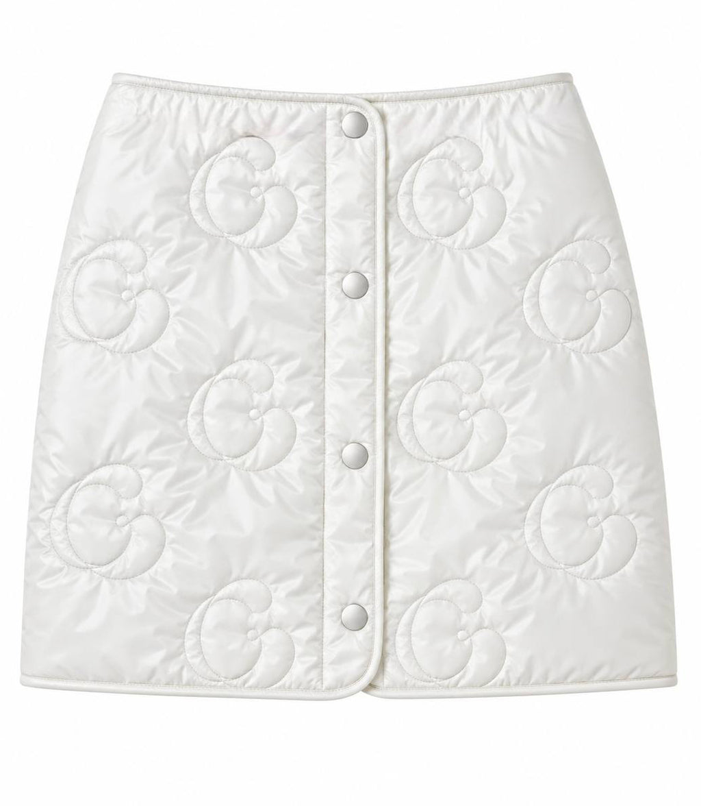 GG Quilted Mini Skirt
