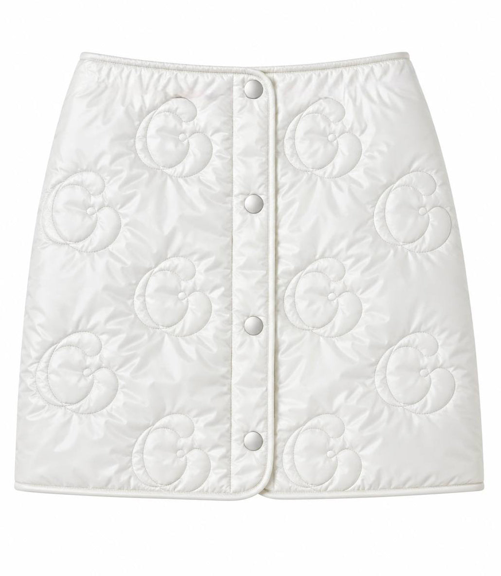 GG Quilted Mini Skirt