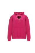 Hoodie with crystal embellishments "Heart"