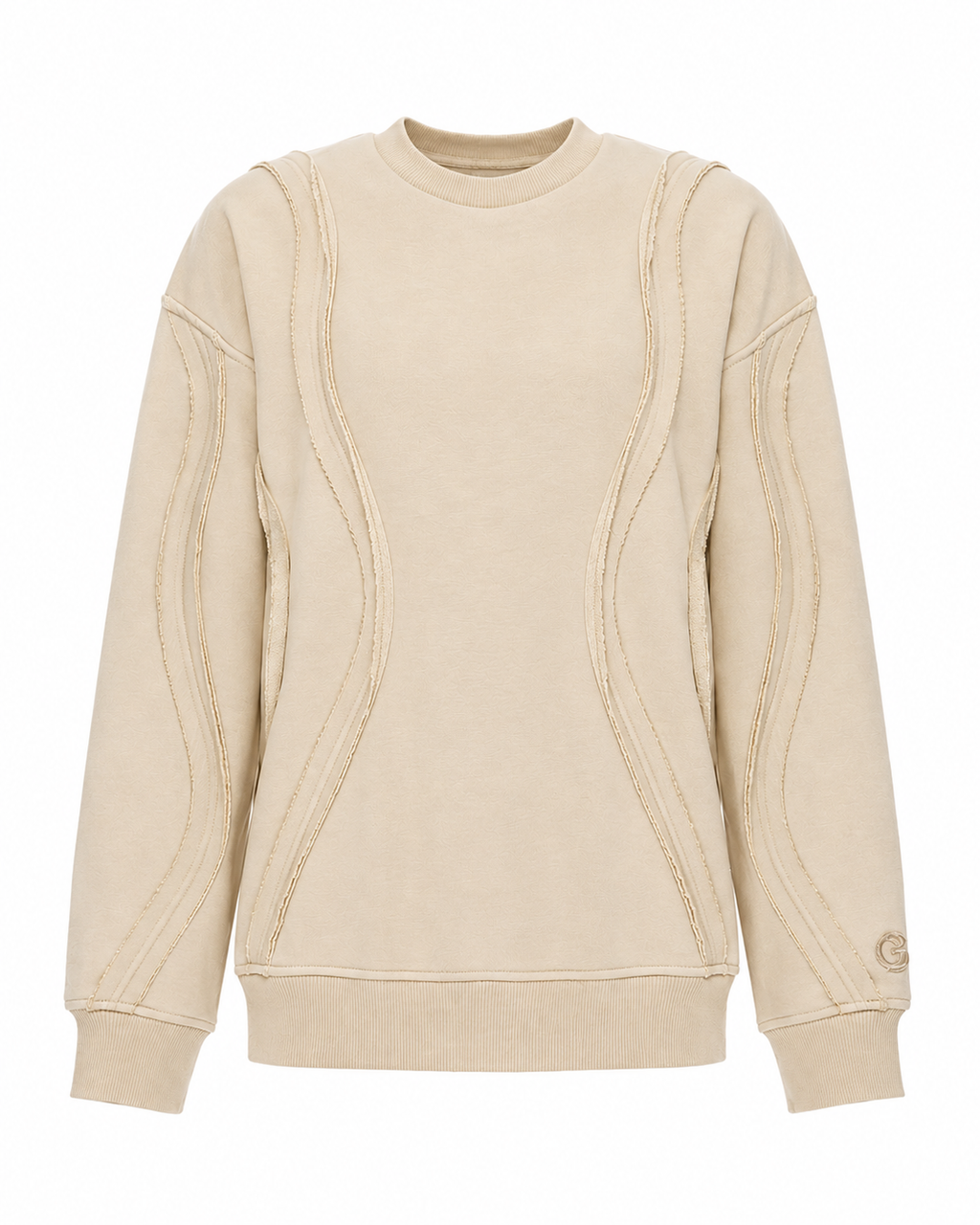 Sweatshirt with 3D Waves
