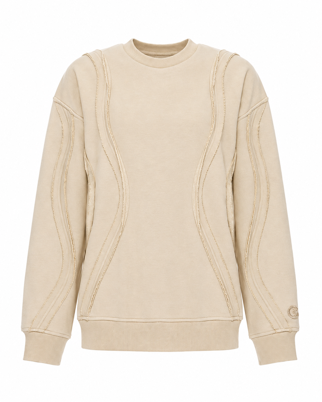 Sweatshirt with 3D Waves