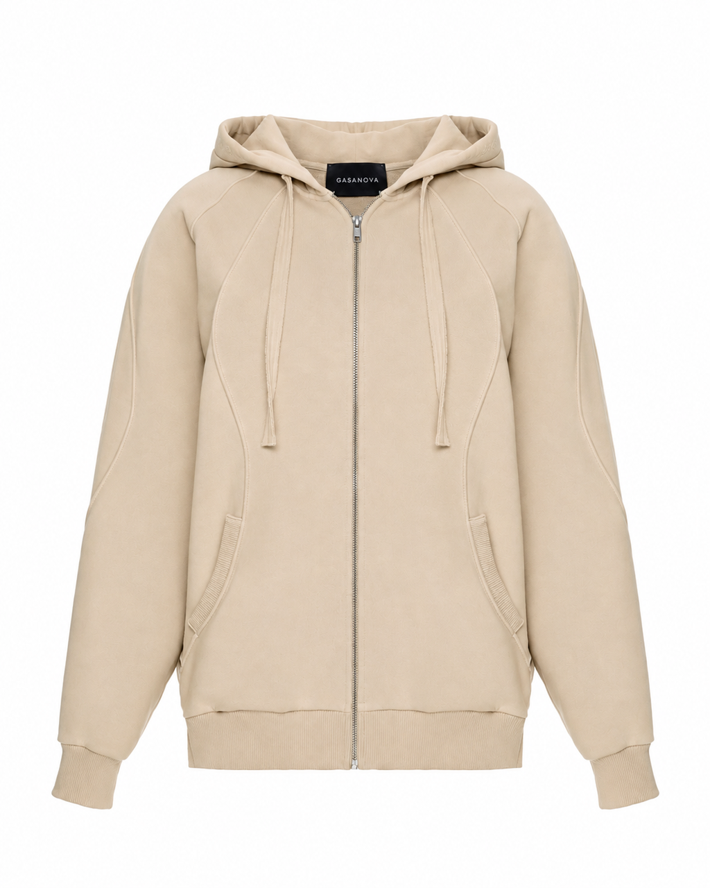 Zip Hoodie with Wave
