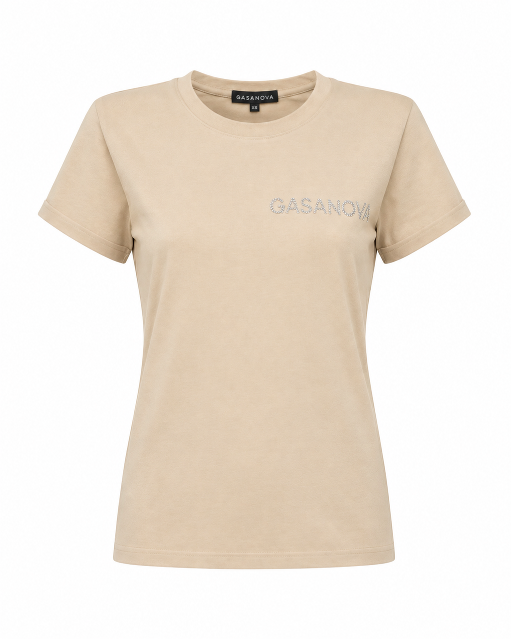 T-shirt with rhinestone embroidery GASANOVA