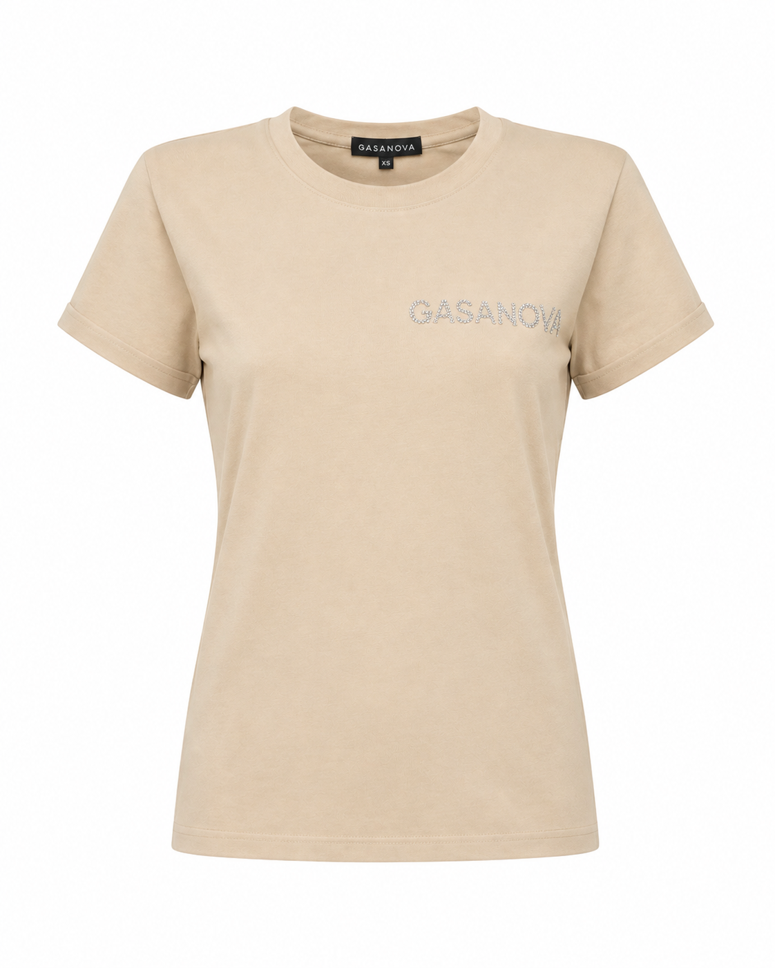 T-shirt with rhinestone embroidery GASANOVA