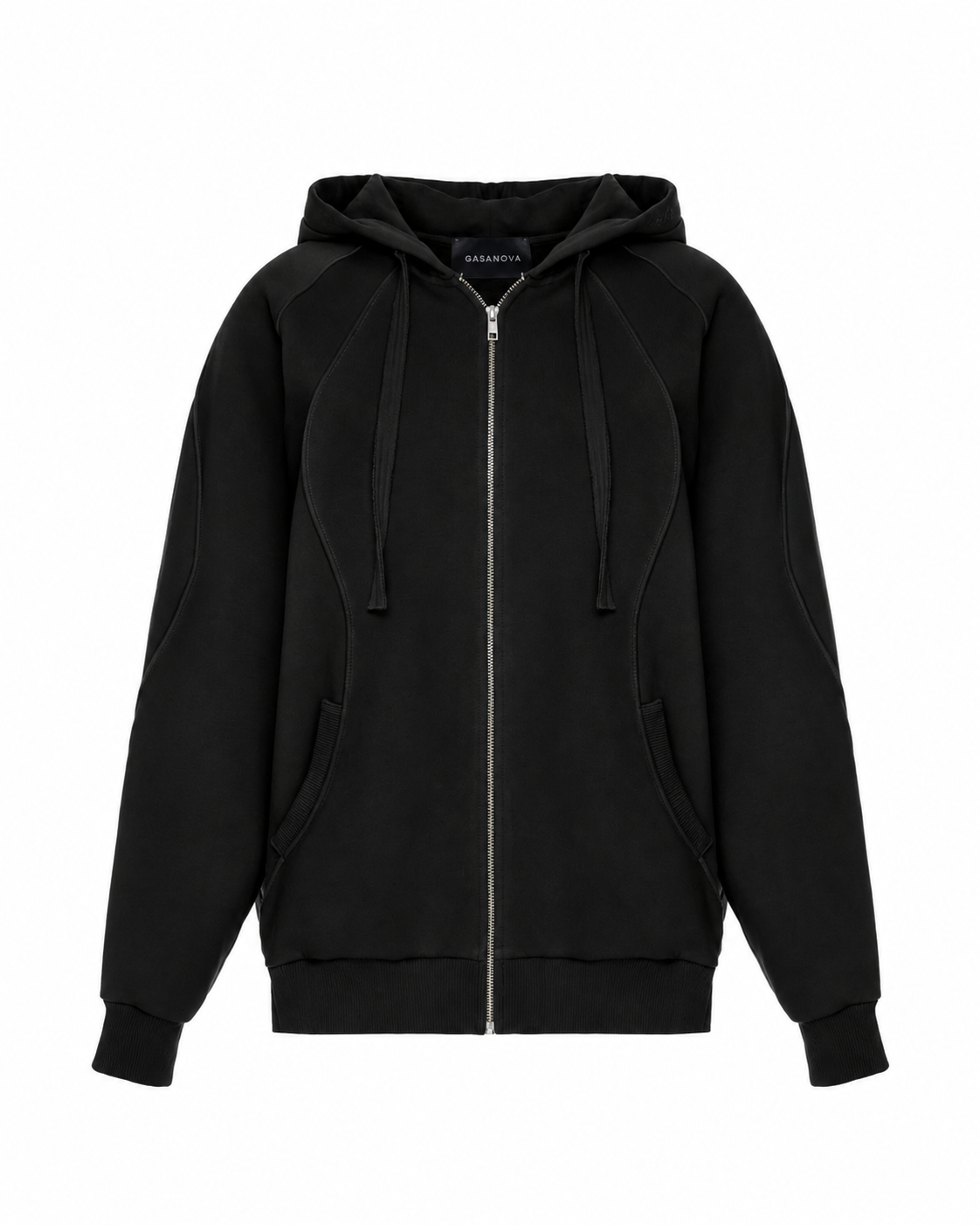 Zip Hoodie with Wave