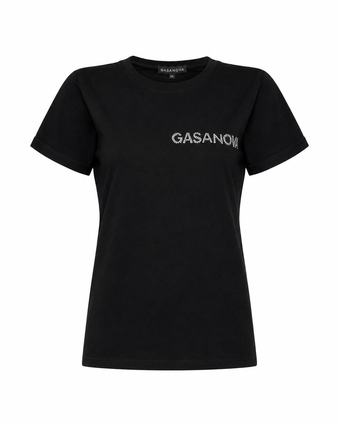 T-shirt with rhinestone embroidery GASANOVA