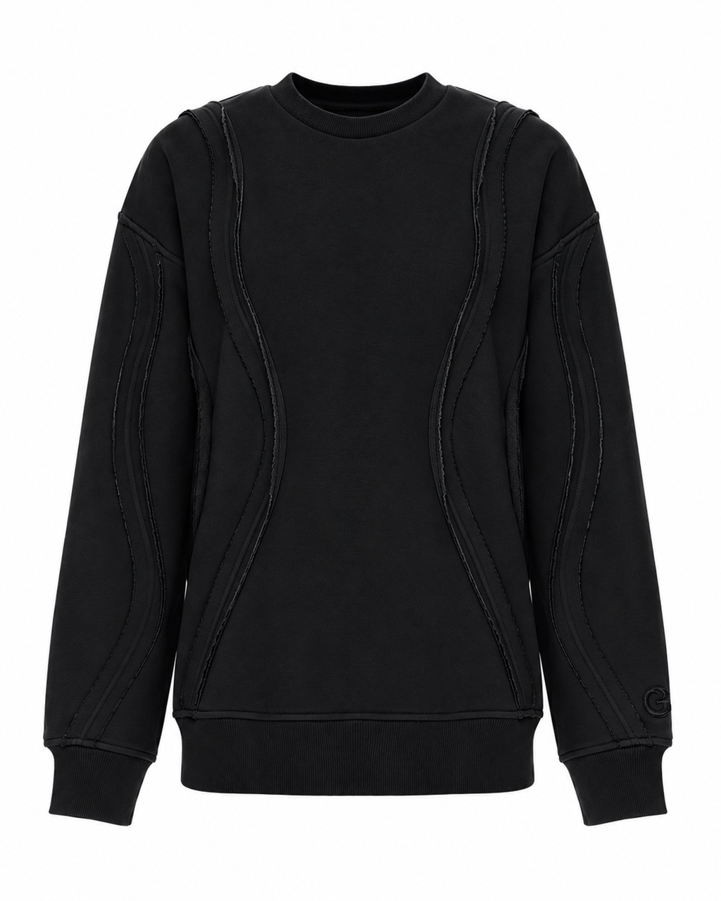 Sweatshirt with 3D Waves