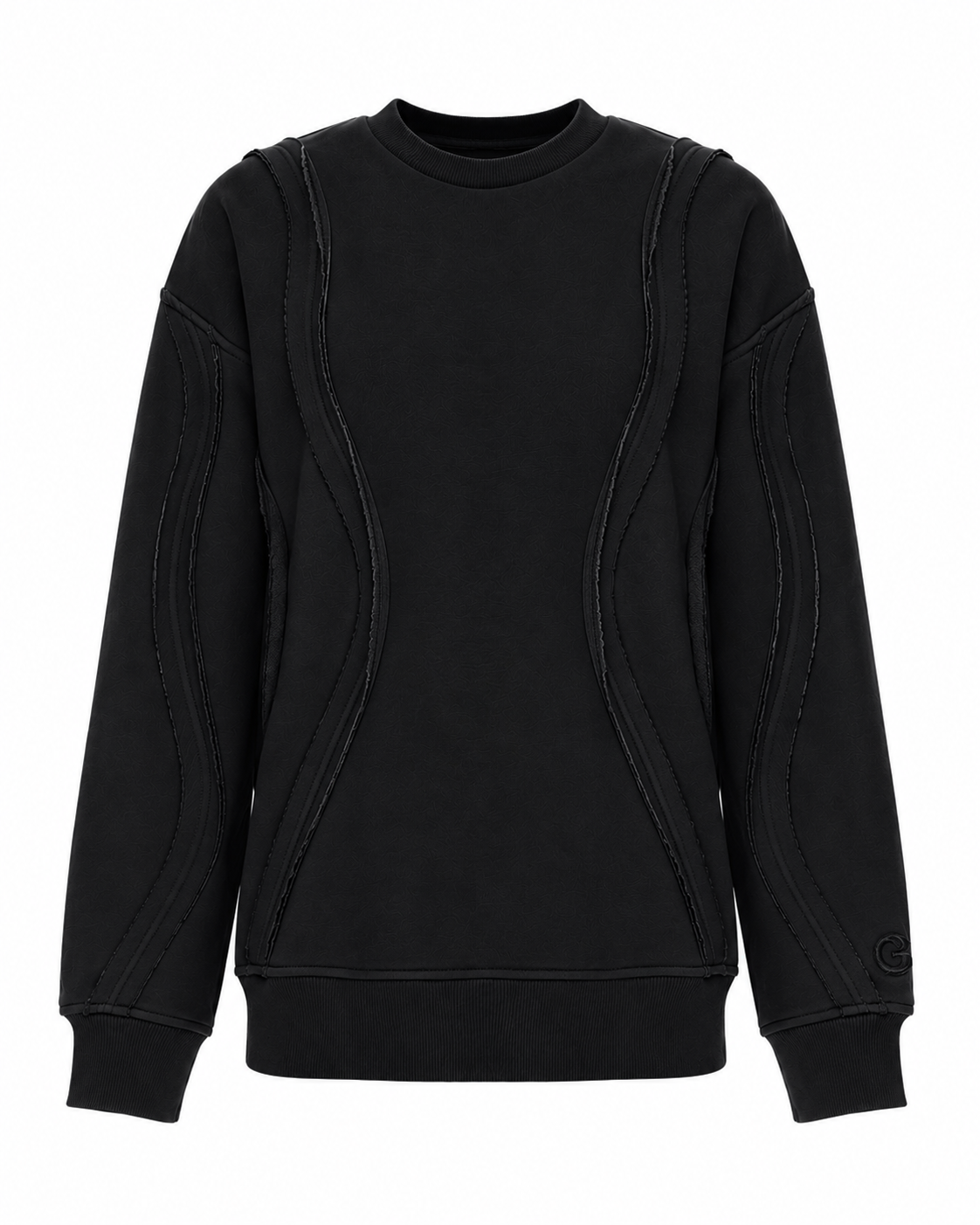 Sweatshirt with 3D Waves