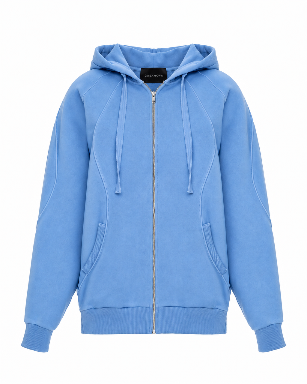 Zip Hoodie with Wave