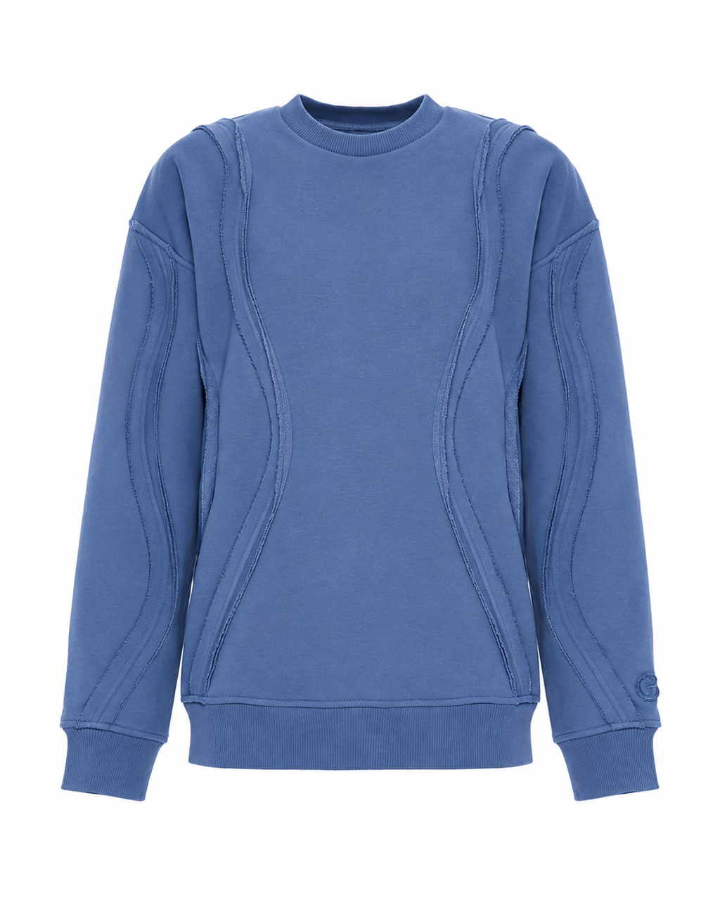 Sweatshirt with 3D Waves