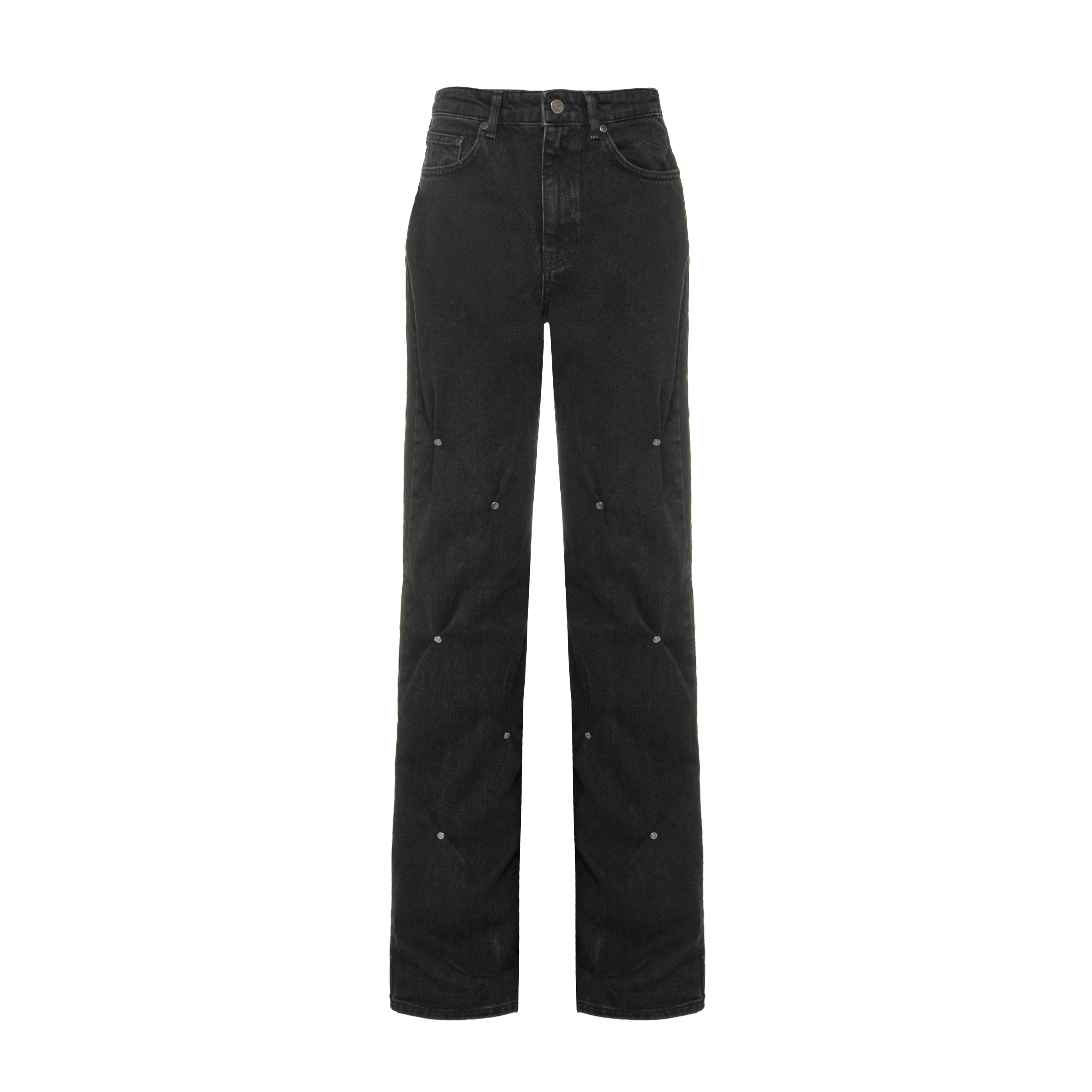 Jeans with pleats