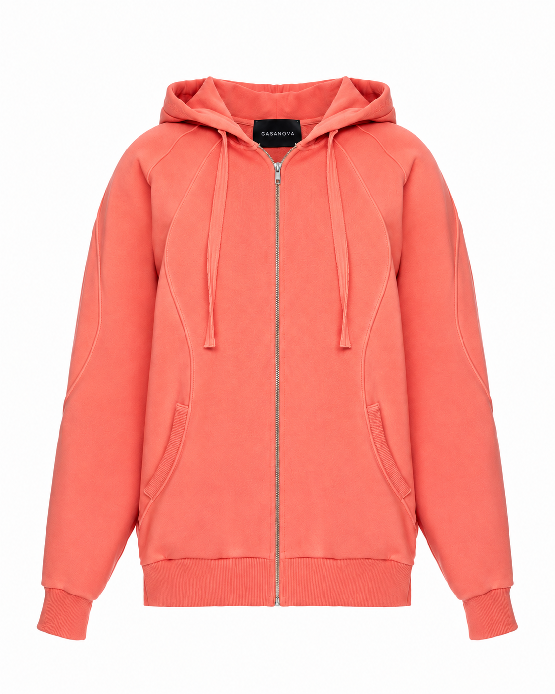 Zip Hoodie with Wave