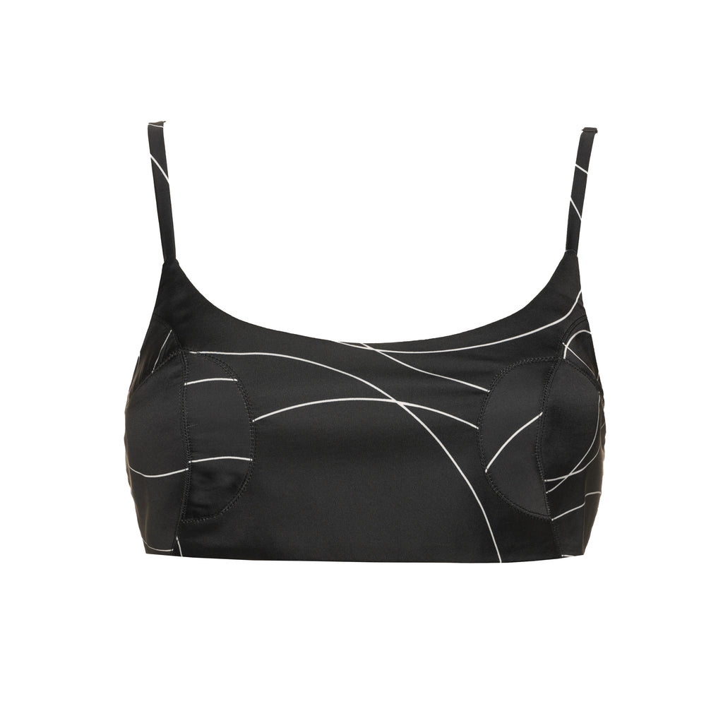 Monogram Silk Top