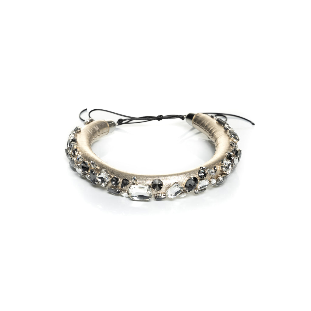 Belt with crystals