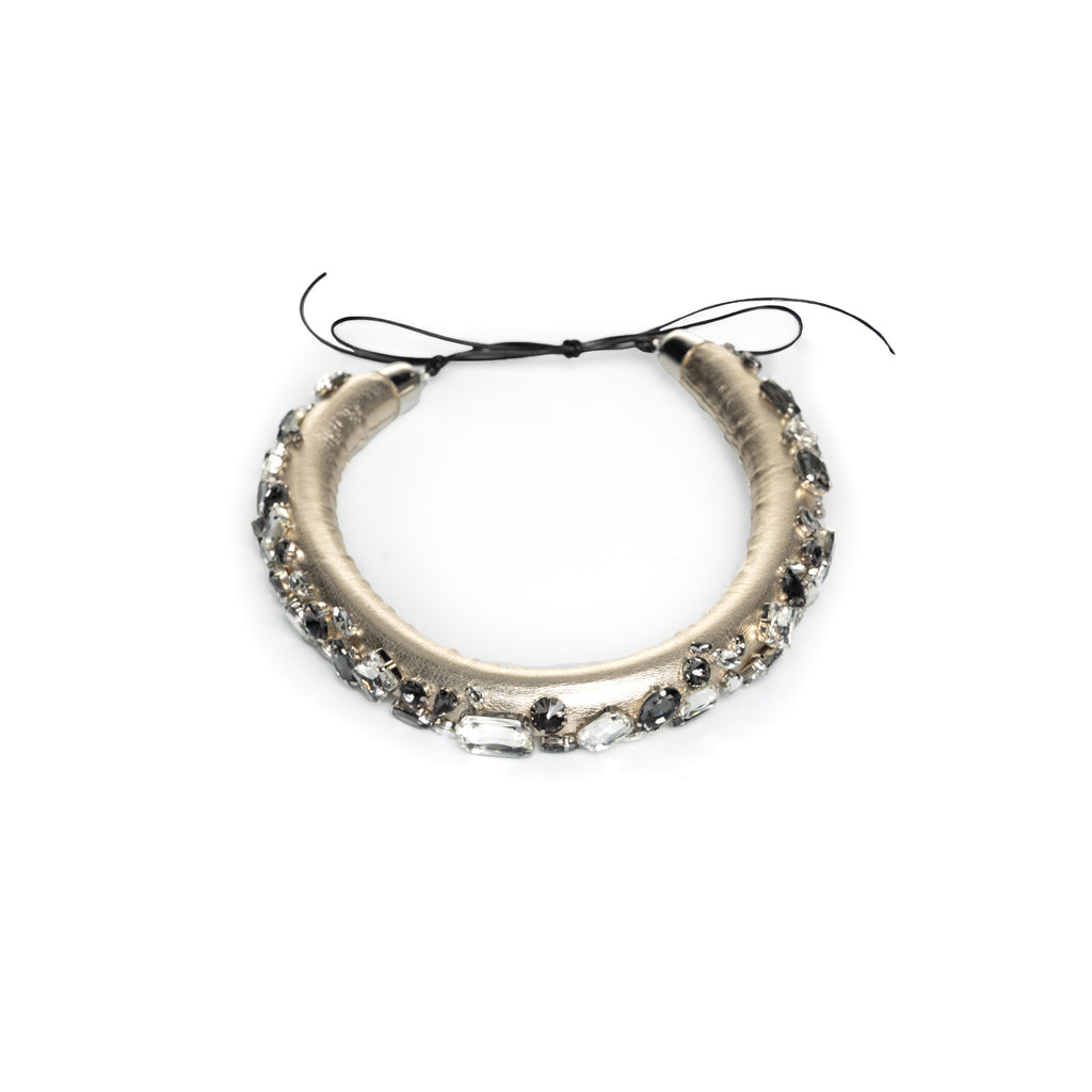 Belt with crystals